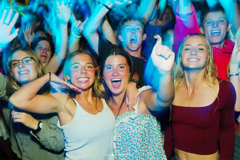 A group of students having fun