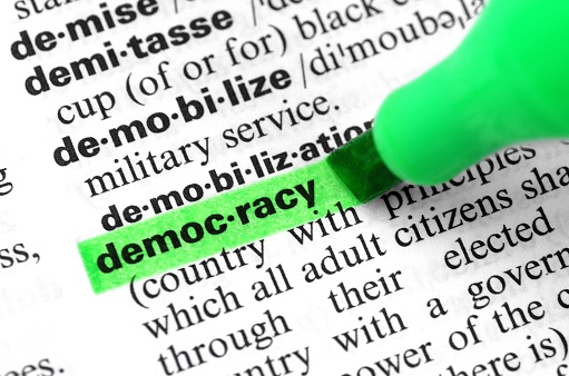 highlighting democracy in dictionary