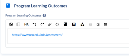 Program Learning Outcomes