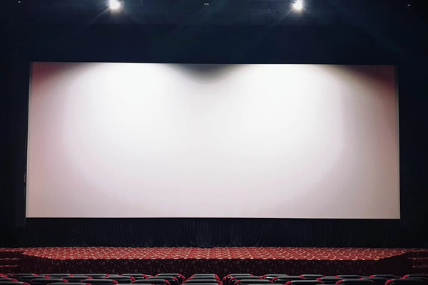 photo of a blank movie screen