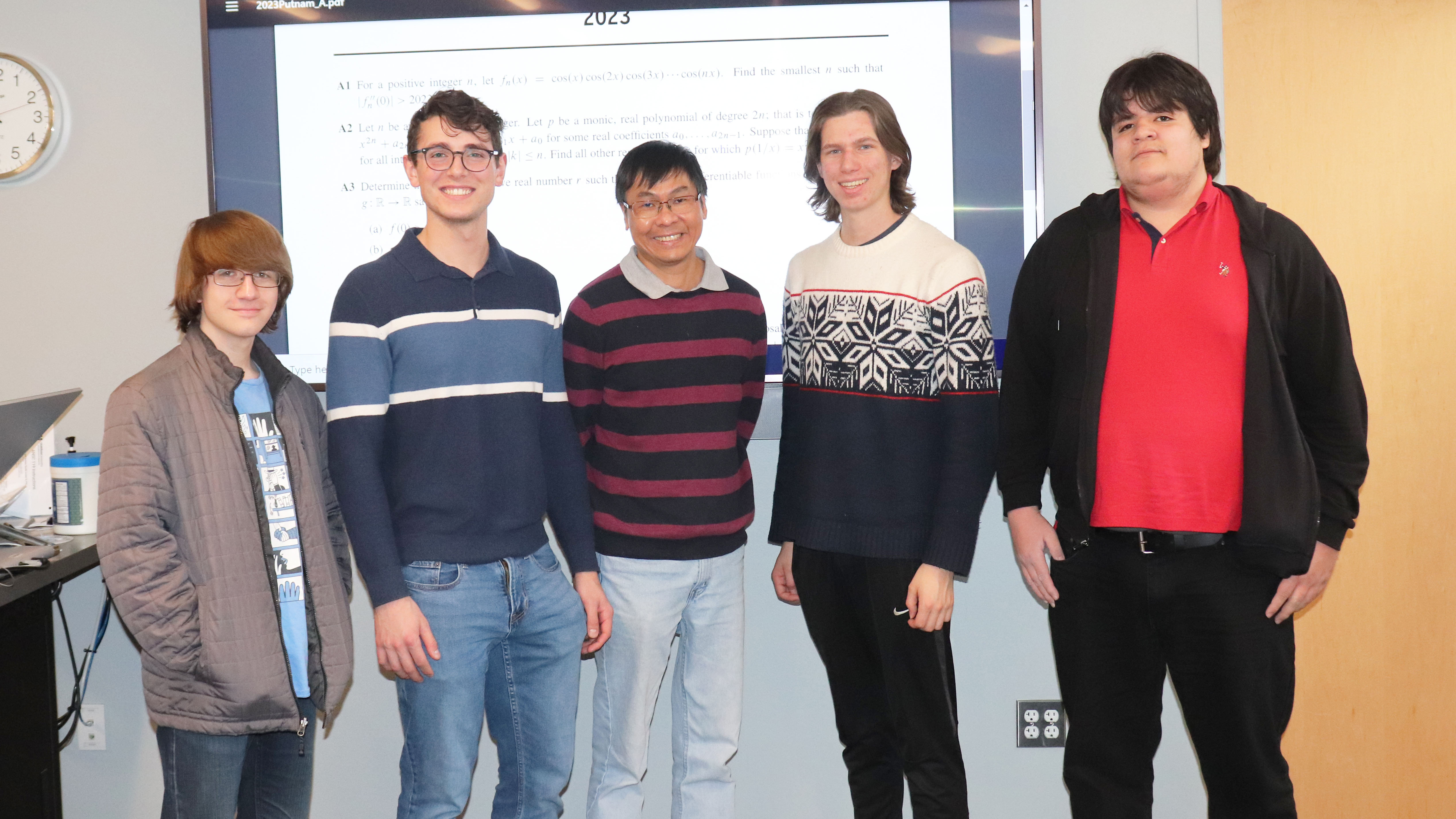 Aggie scholars ranked in the top 17% of the William Lowell Putnam Mathematical Competition.