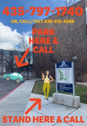 pick up in parking lot notice
