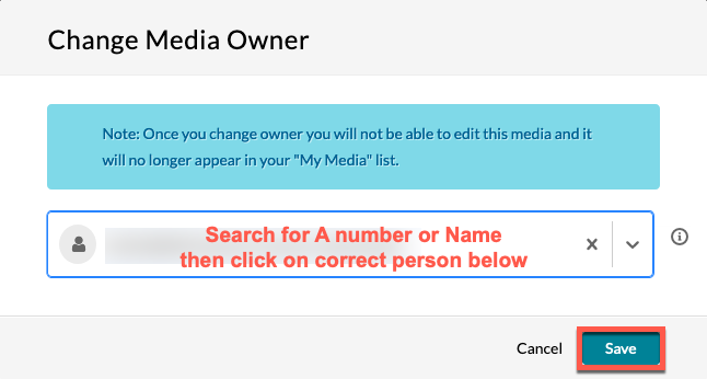 My Media person search