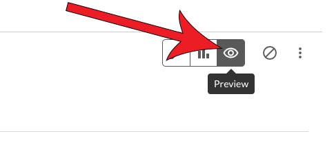 Arrow pointing at eye icon with Preview tooltip.