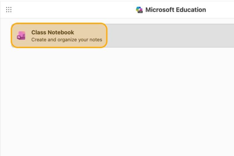 Class Notebook in Microsoft Education