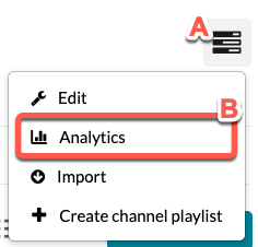Channel actions analytics