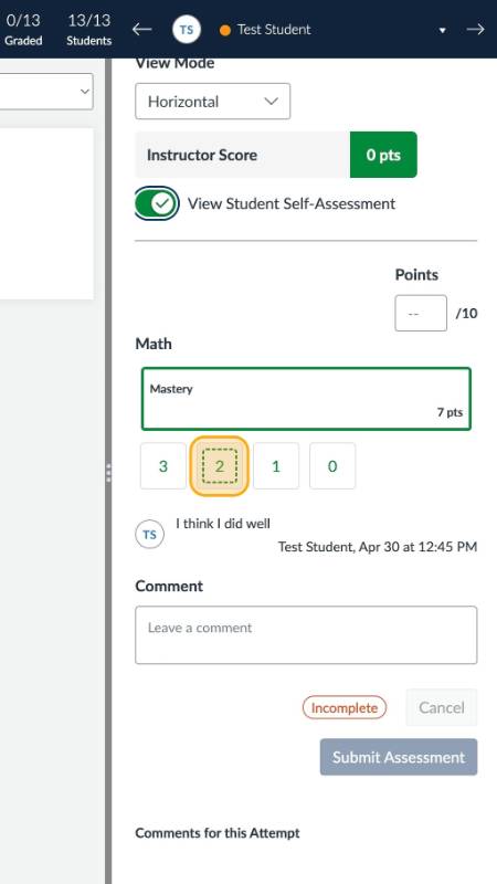 Grade Selection