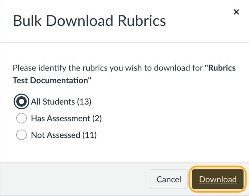 Download button