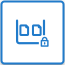 two pages in a box with a lock on the bottom of the box