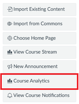 Click course anaylitics.