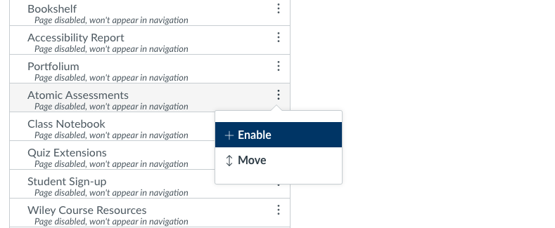 enable atomic assessments