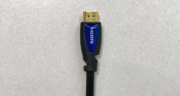 An HDMI cable.