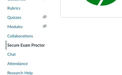 Secure Exam Proctor tab highlighted.