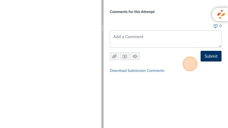 Submit button highlighted under comment section.