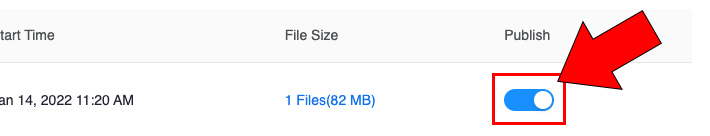 arrow pointing at toggle
