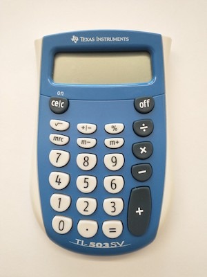 Basic Blue Calculator