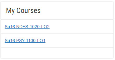 my courses