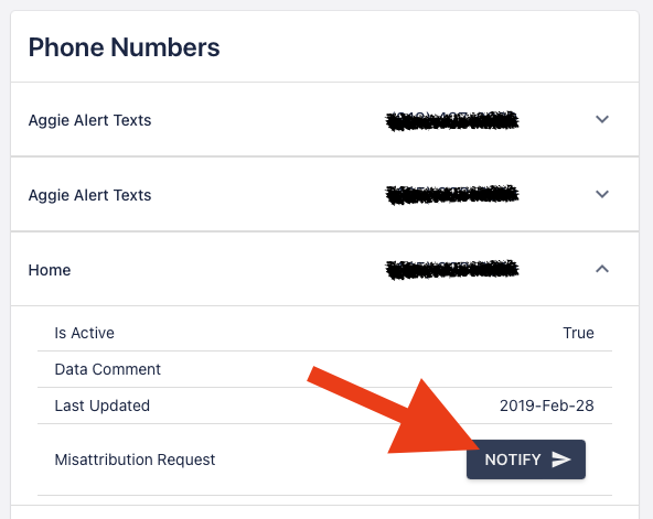 the location of the Notify button