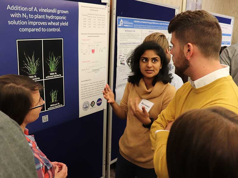 Researchers at poster session