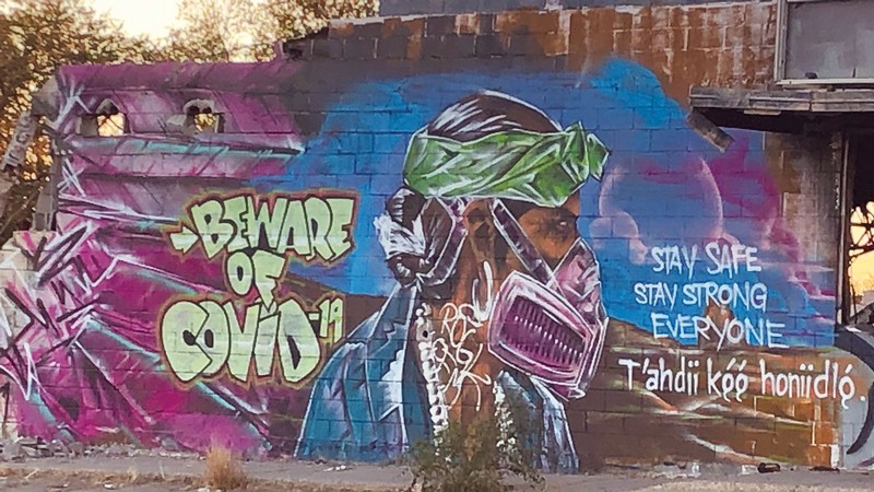 Navajo mural.