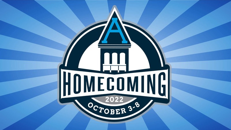 Text reads: Homecoming 2022, October third through eighth.