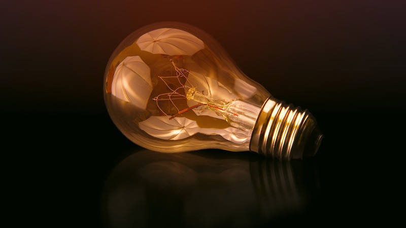 A photo illustration of a lightbulb.