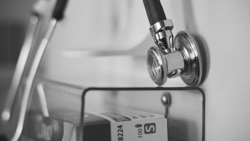 A stethoscope in a clinic.