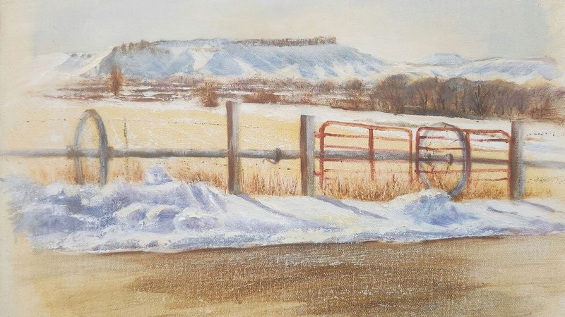 A landscape painting.