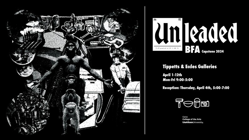 Text Reads: Tippetts & Eccles Galleries. April 1-12.