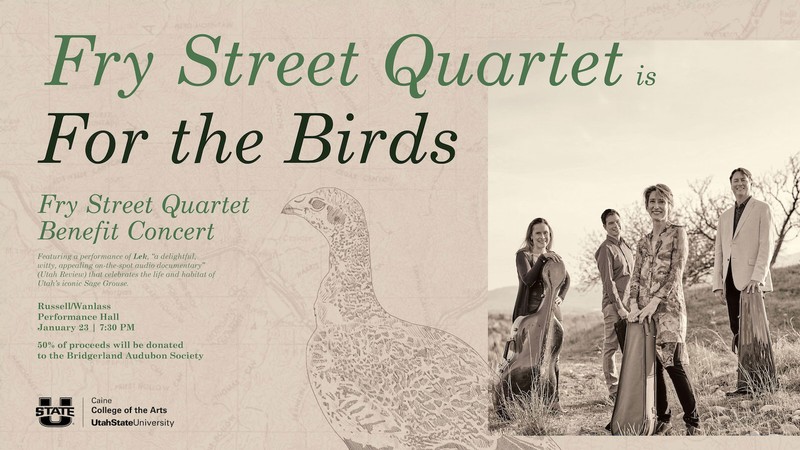 Text Reads: Fry Street Quartet is for the Birds.