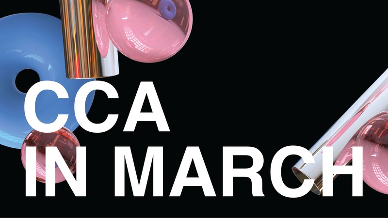 Text Reads: CCA in March.