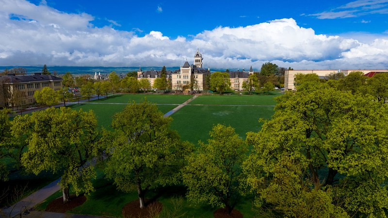 The Quad on the USU Logan campus.