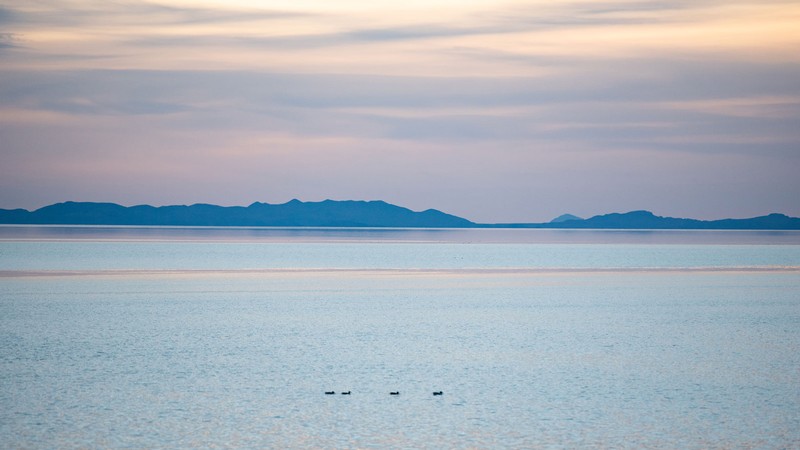 The Great Salt Lake.