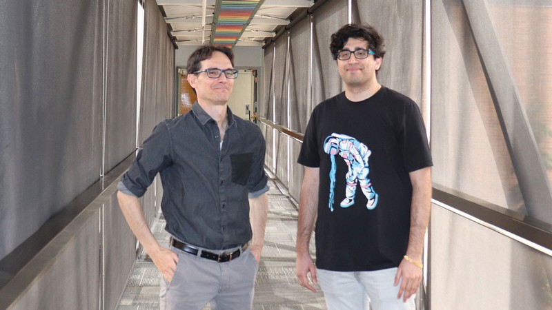 Oscar Varela and Abhay Katyal posing for a photograph.