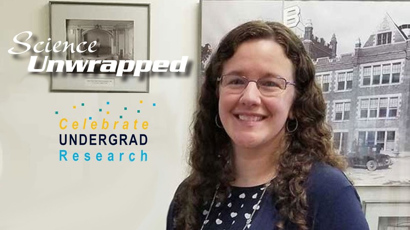 USU biologist Jessica Habashi. Text Reads: Celebrate undergrad research.