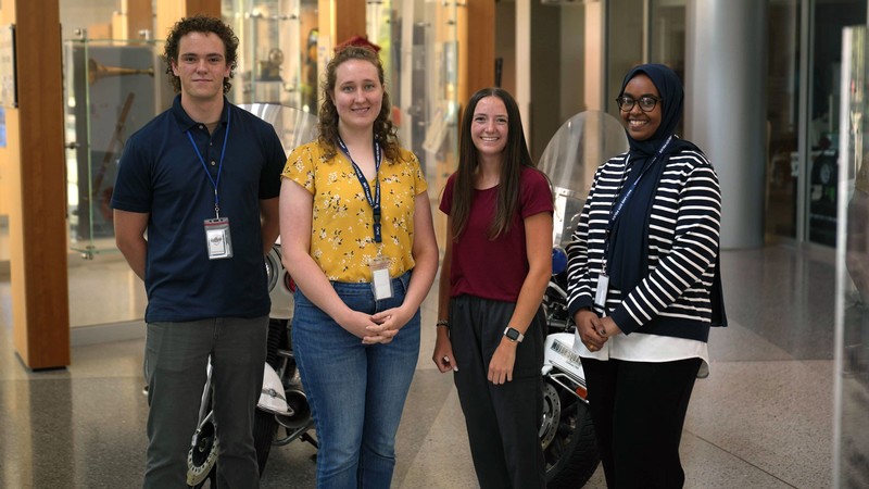 Students posing for a photo.