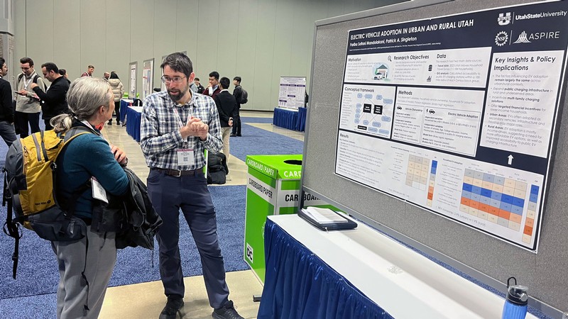 Patrick Singleton presenting research