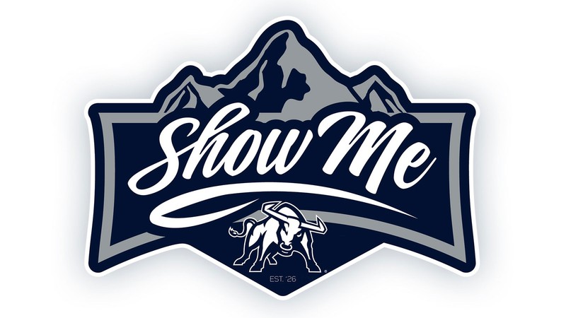 A logo with mountains, the Utah State bull and text reading "Show Me."