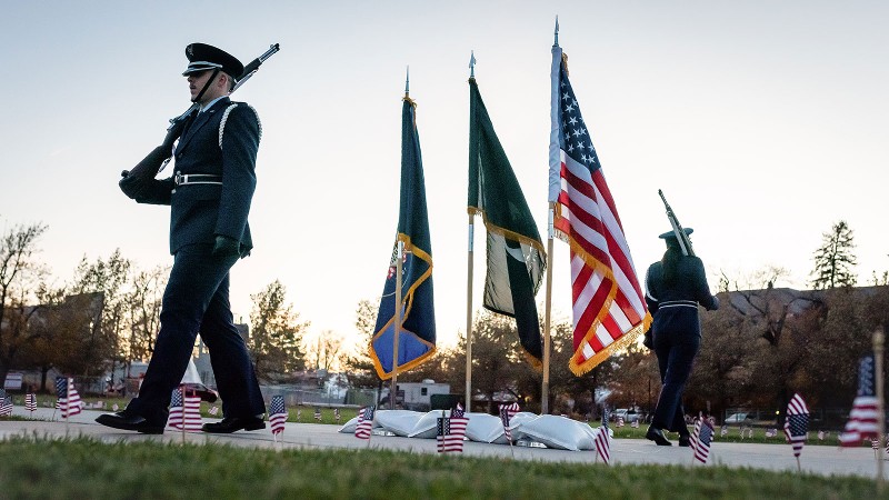 A military vigil.
