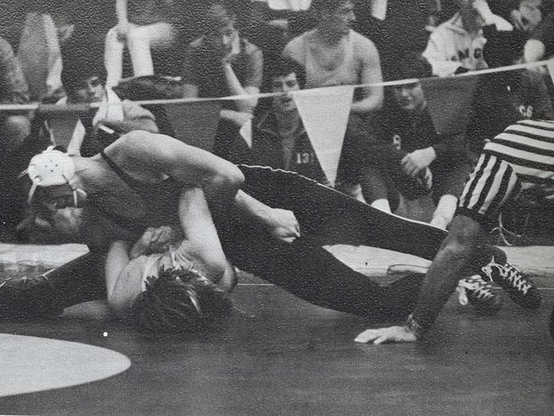 SCIAC wrestling championship match circa 1971