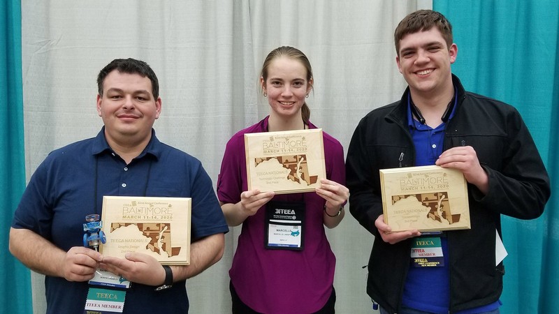 USU students Raymond Emmart, Marcelle Langford, and Alex Teeples