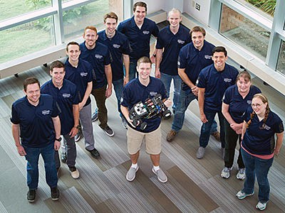 USU Engineering students who competed in the Autonomous Vehicle Competition