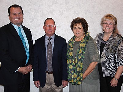 Extension Inaugural Professors Rick Heflebower and Carolyn Washburn with USU Extension administators