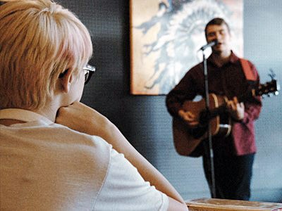 Logan Film festival student musician performing
