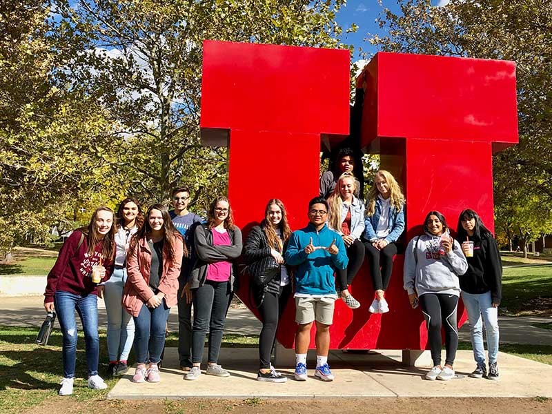 Logan High School students visit the University of Utah to see what college has to offer.