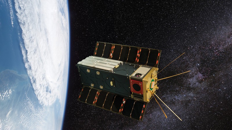 Composite image illustrates NASA’s Hyper-Angular Rainbow Polarimeter CubeSat.