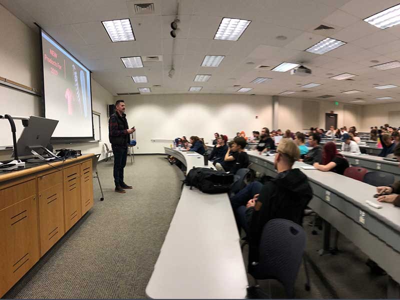 Jonathan Young presenting at USU