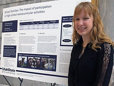 USU undergradaute student Erica Hawvermale