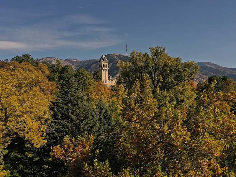 old main in the fall