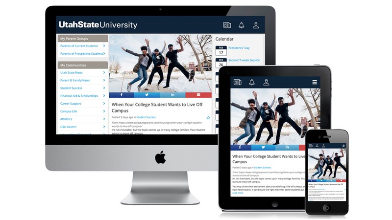 Screen shot of the Parent Portal.